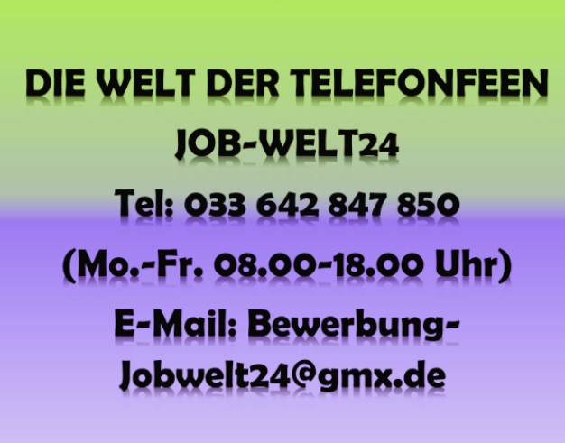 Telefonistin Heimarbeit Jobs